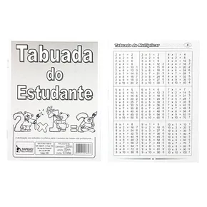 TABUADA DO ESTUDANTE FORMATO 16 - TAMOIO