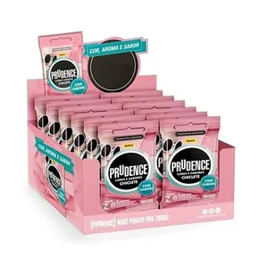 PRESERVATIVO PRUDENCE CORES E SABORES CHICLETE 12x3 UNIDADES -  PRUDENCE