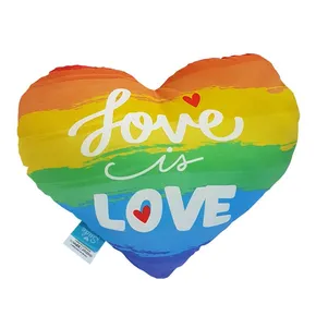 ALMOFADA PELUCIA CORACAO LOVE IS LOVE  33X33CM - SUDE