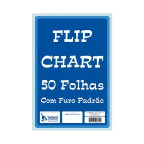 FOLHA PARA FLIP CHART 620X860MM COM 50 FOLHAS - TAMOIO